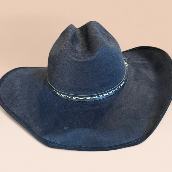 La Sierra West Hats Other - La Sierra West Hats Western Cowboy Hat Rodeo Vaquero Sombrero Equine Sz M Black